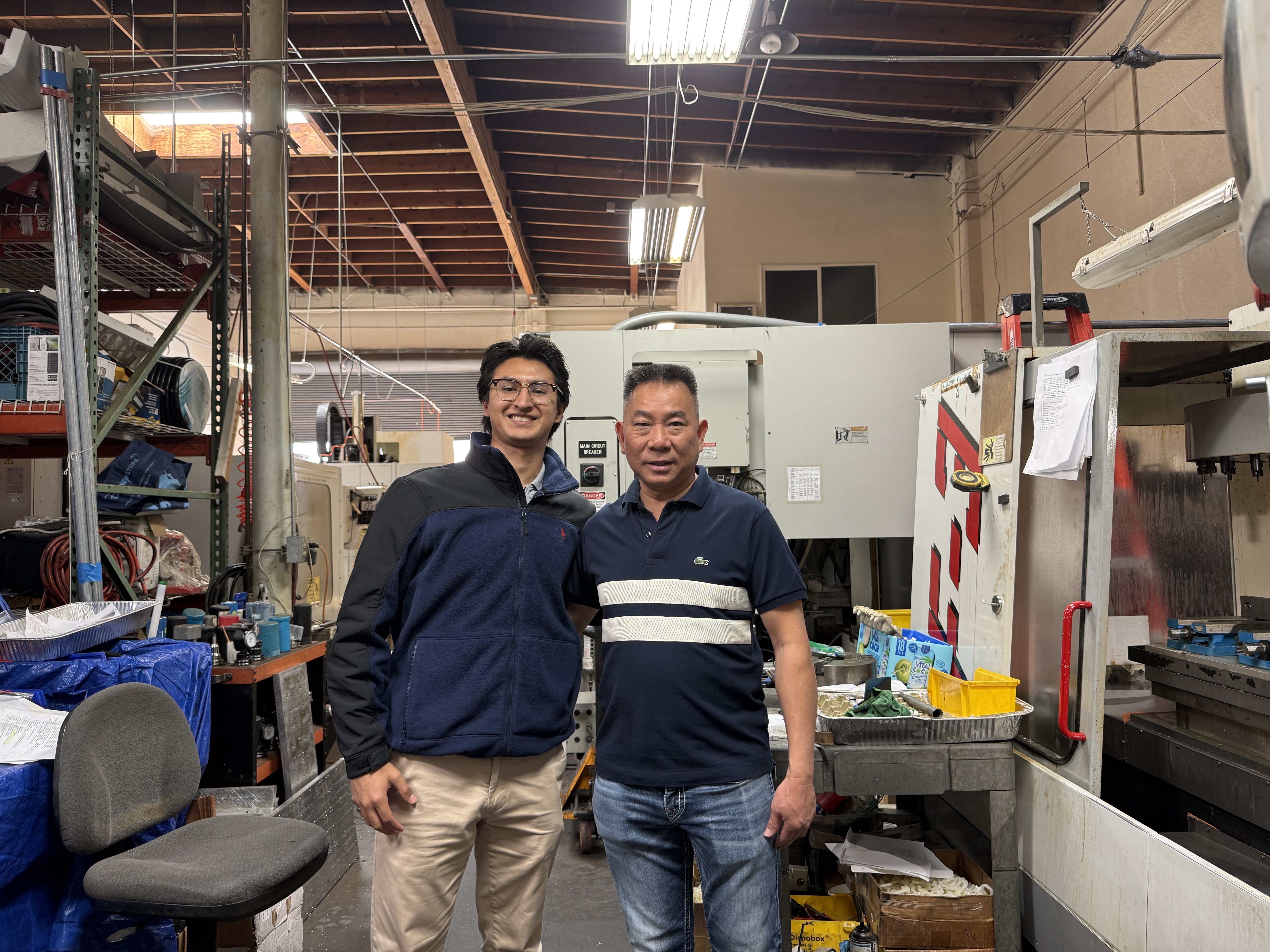 Fabio, Mechanical Engineer at Vendra, with a supplier in San Jose