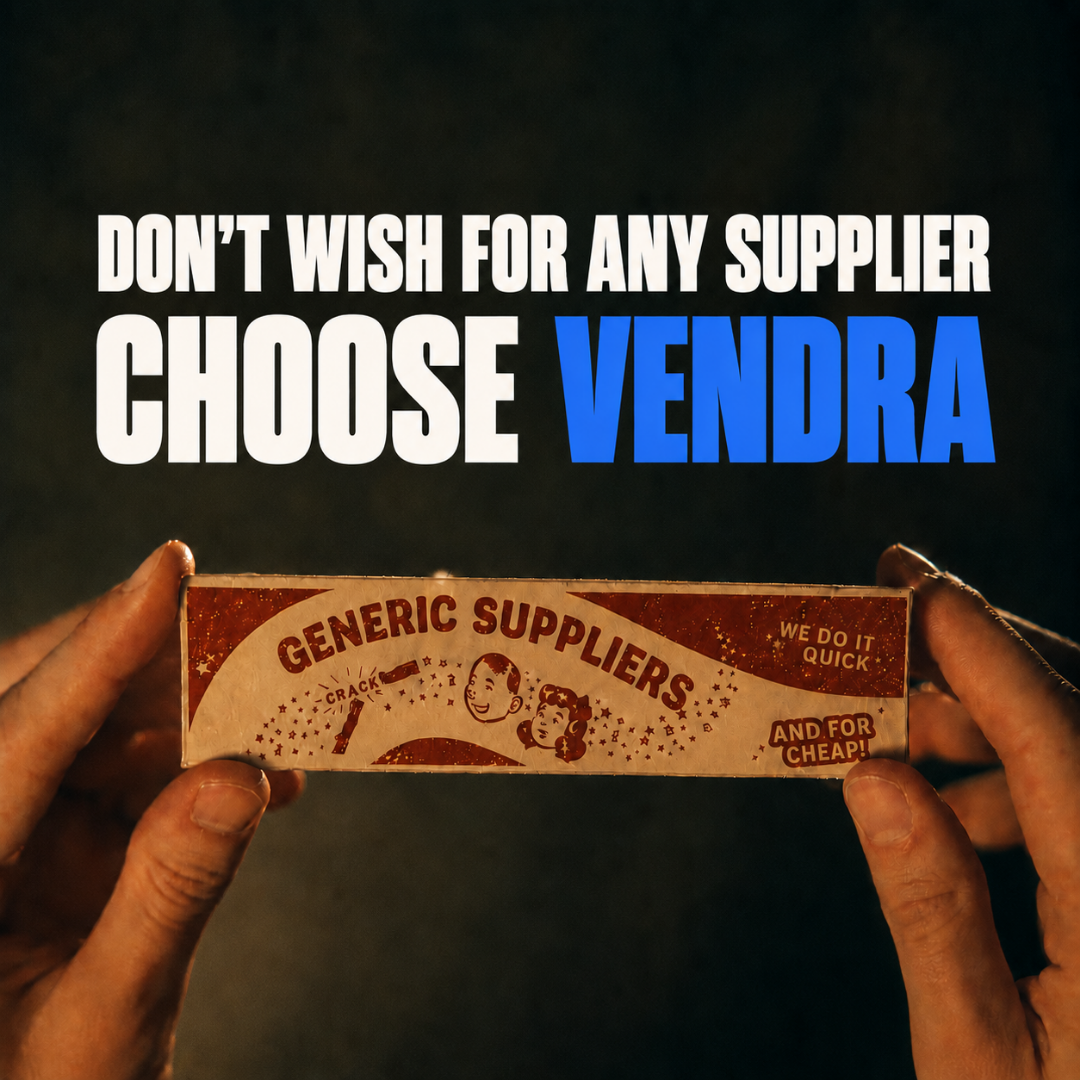 Don’t wish for any supplier. Choose Vendra.