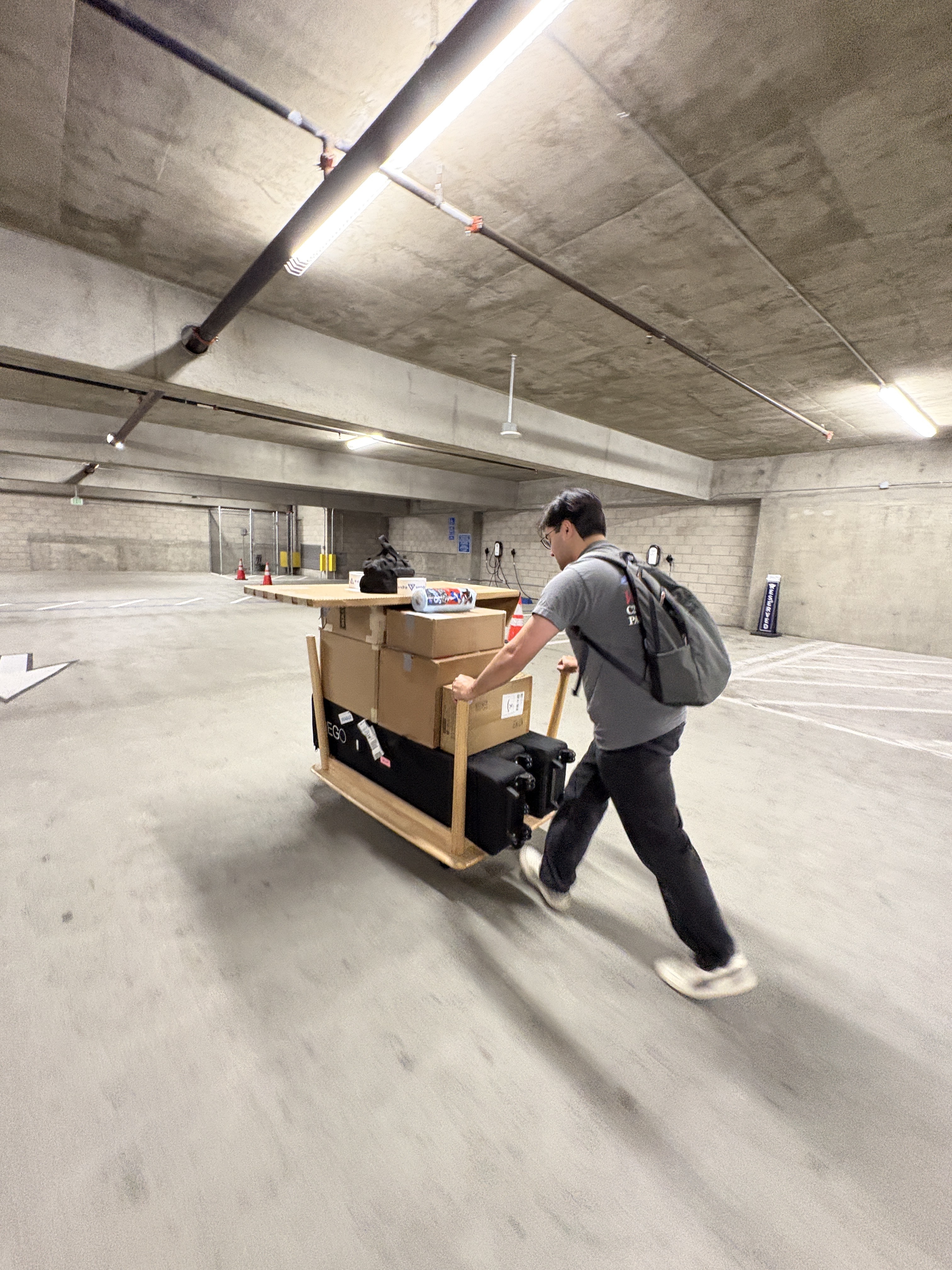 Setting up the Vendra booth