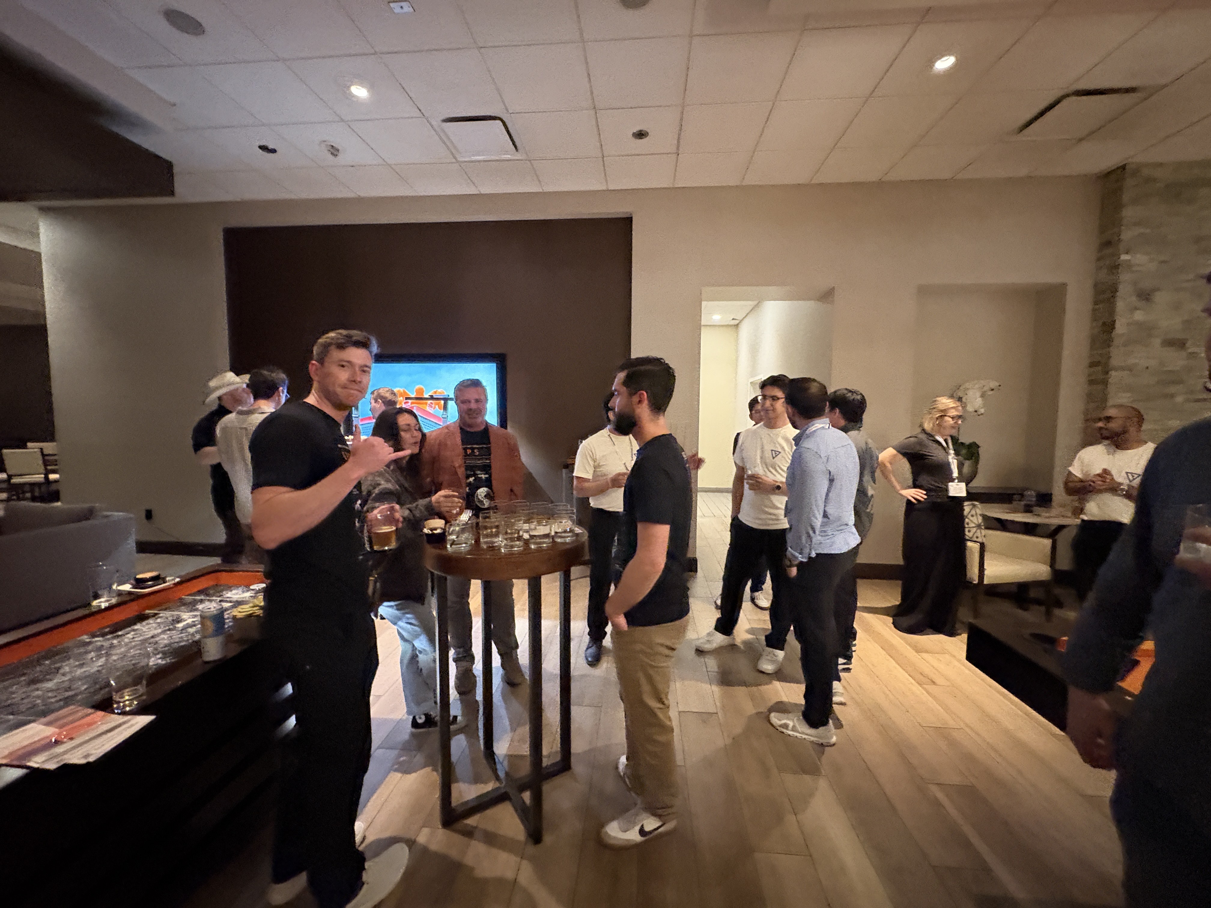 Vendra happy hour with the GroundControl team